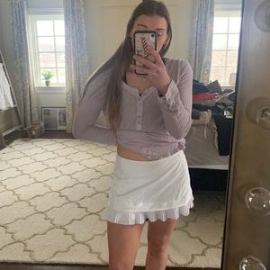 lululemon white tennis skirt